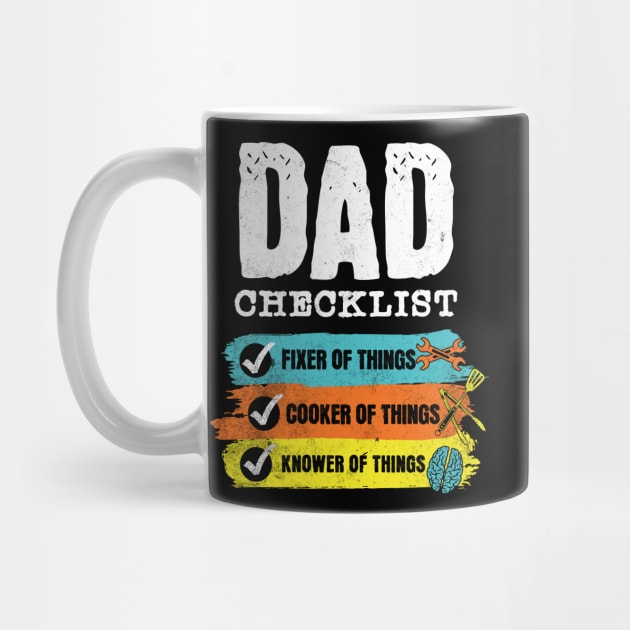 Grunge Funny Dad Checklist by HolidayBug